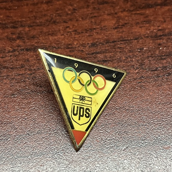 1996 Atlanta Olympics UPS United Parcel Service Sponsor Lapel Hat Pin